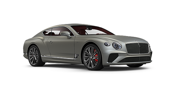 Bentley Polanco Bentley GT Speed coupe in Extreme Silver paint front 34