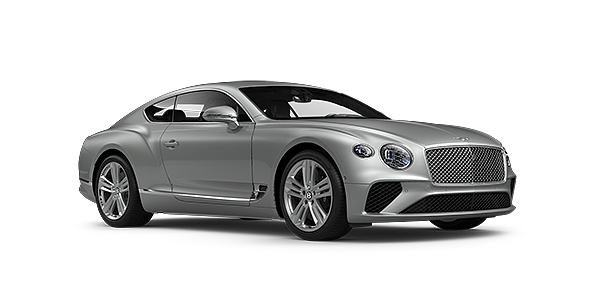 Bentley Polanco Bentley GT coupe in Moonbeam paint front 34