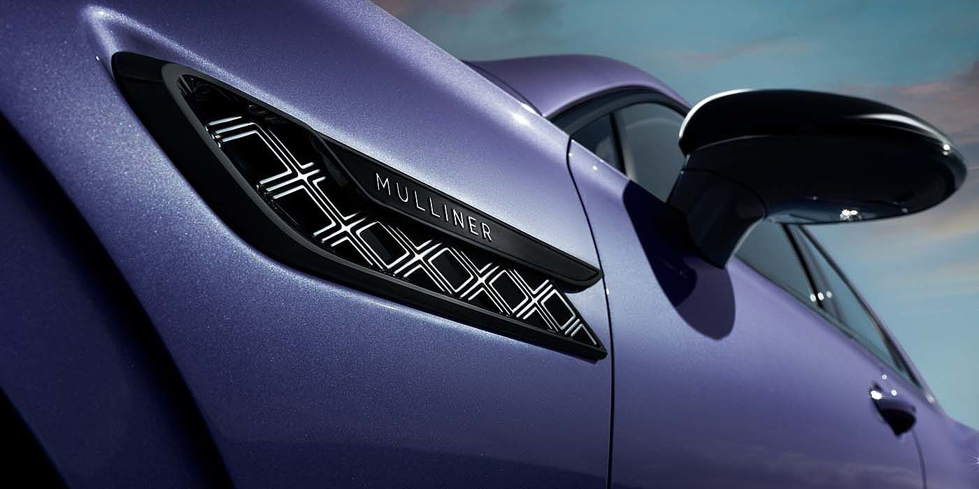 Bentley Polanco Bentley Flying Spur Mulliner in Tanzanite Purple paint with Blackline Specification wing vent