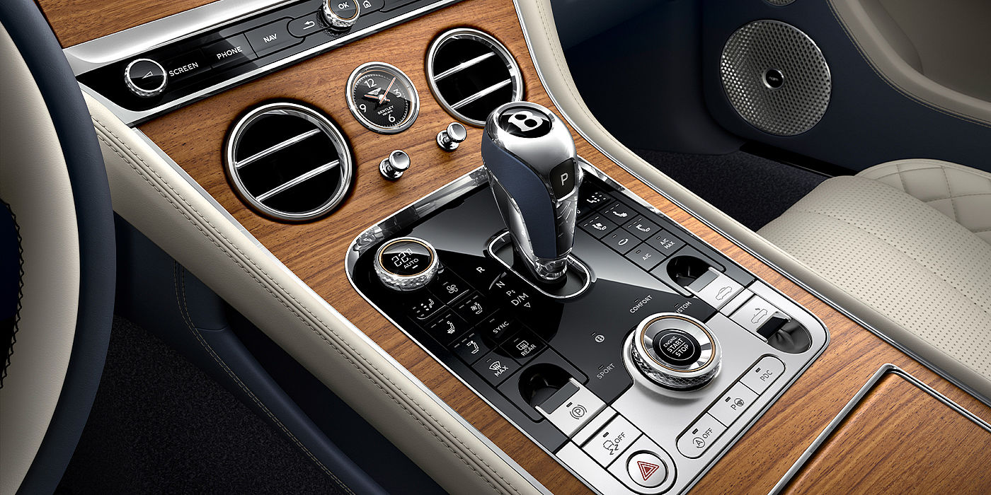 Bentley Polanco Bentley Continental GTC Azure convertible front interior console detail